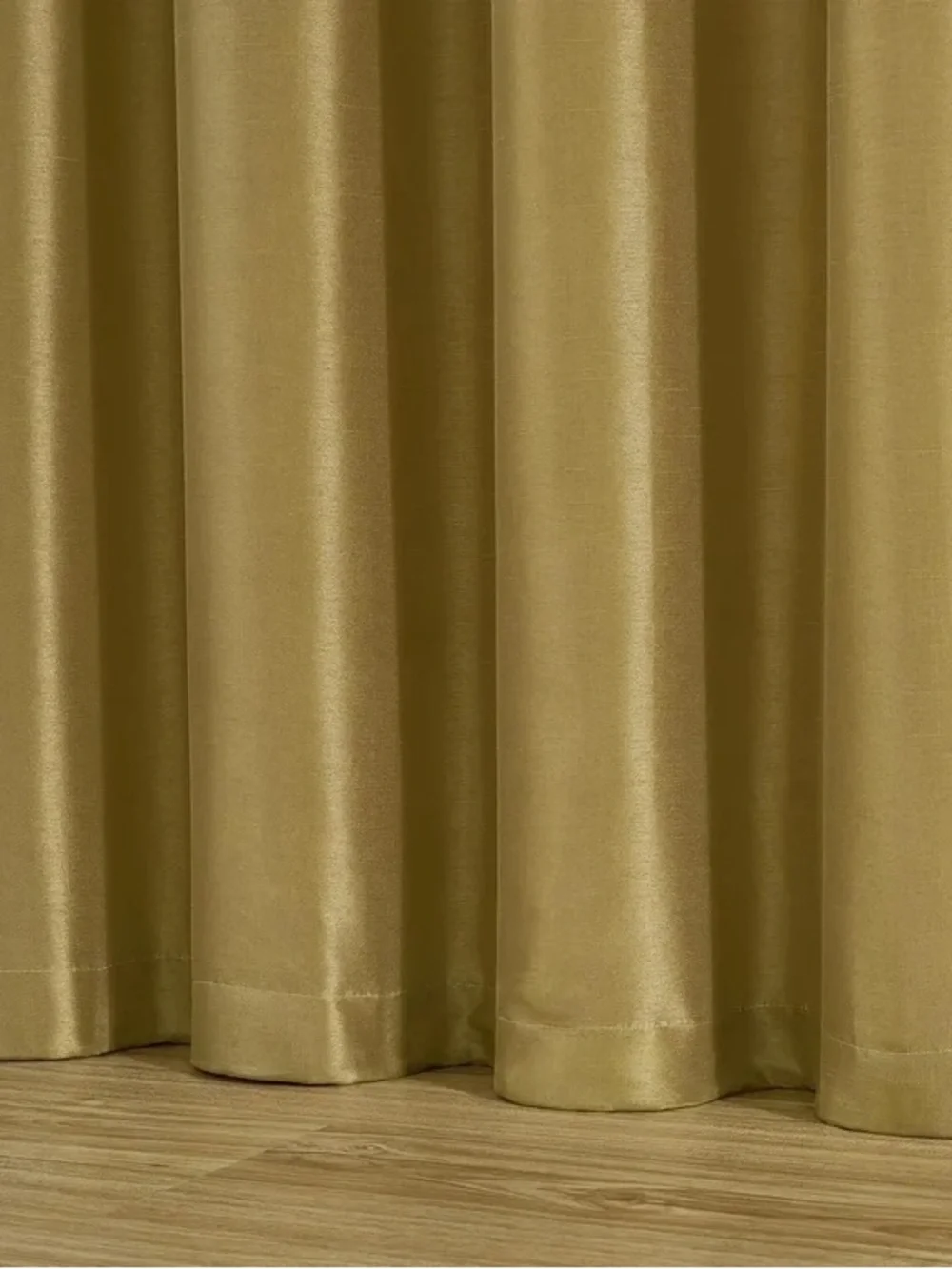 Elegant Tassel Top Valance and Drapery Panel Set in Gold